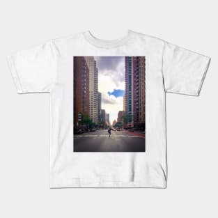 Murray Hill Street Pedestrian Traffic Buildings Manhattan New York City Kids T-Shirt